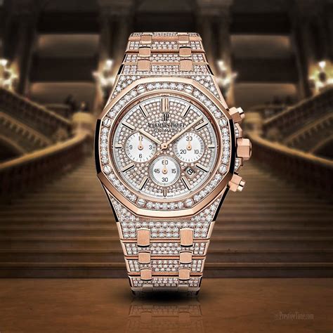 audemars piguet royal oak gold diamonds|audemars piguet royal oak prices.